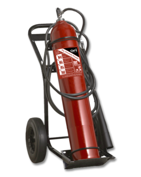 OFI CO2 Fire Extinguisher on Trolley