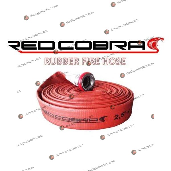 Selang Pemadam Kebakaran Karet Red COBRA PVC Rubber Jacket Fire - rubber fire hose